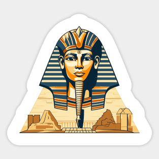 Ancient Egypt Pharaohs, Pyramids, Ancient Egyptian Mystique: Symbols of Spiritual Legacy Sticker